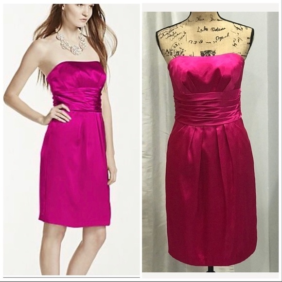 David’s Bridal charmeuse bridesmaid dress size 2 - Picture 1 of 9